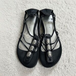 Montego Bay Club - Strappy Sandals in Black and Silver Color